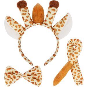 2756 Giraffe Costume Set Giraffe Ears Headband Giraffe Tail